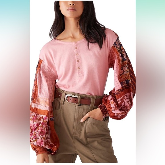 Free People Light Magic Henley Vintage Combo - Picture 4 of 7